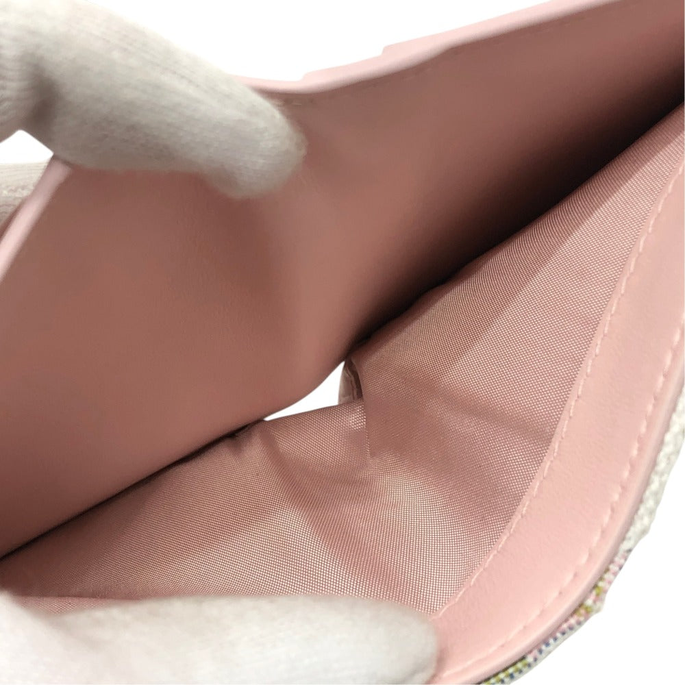 Dior S2503OGWQ Spring/Summer 2026 Oblique Promenade Dahlia Wallet Wallet Folded wallet Jacquard pink Used
