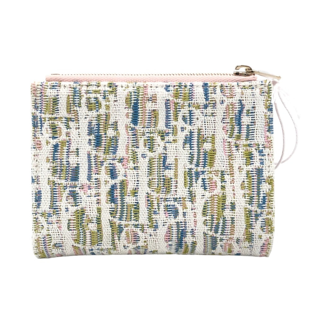 Dior S2503OGWQ Spring/Summer 2026 Oblique Promenade Dahlia Wallet Wallet Folded wallet Jacquard pink Used