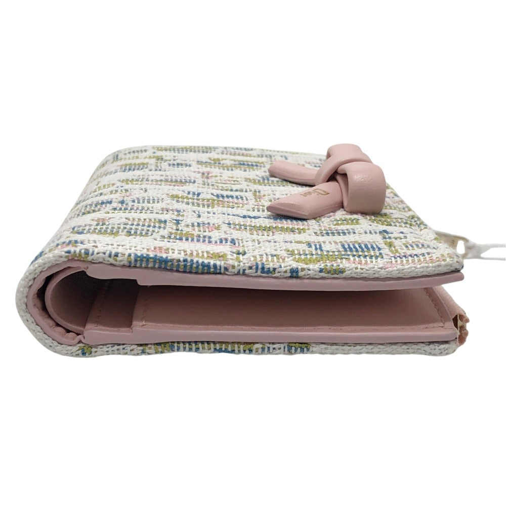 Dior S2503OGWQ Spring/Summer 2026 Oblique Promenade Dahlia Wallet Wallet Folded wallet Jacquard pink Used