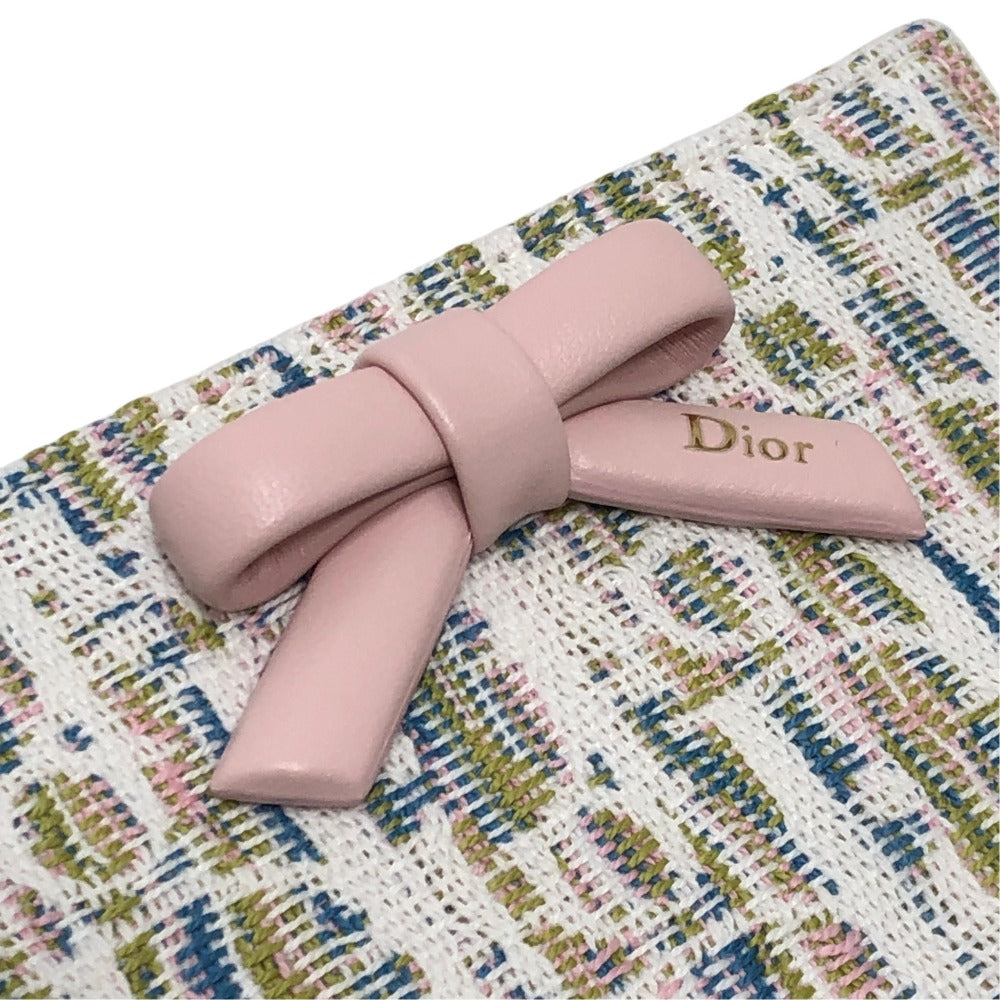 Dior S2503OGWQ Spring/Summer 2026 Oblique Promenade Dahlia Wallet Wallet Folded wallet Jacquard pink Used
