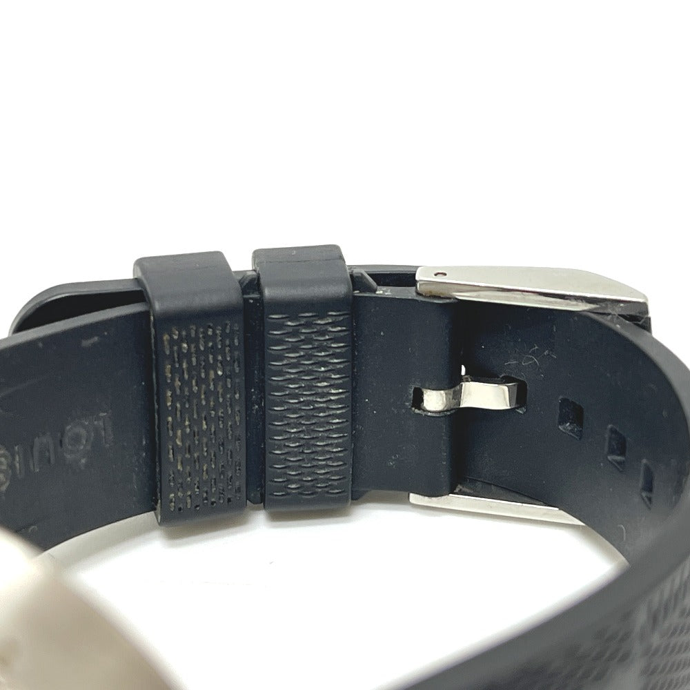 LOUIS VUITTON Q8D30 タンブール ムーン GMT 自動巻き 腕時計 SS メンズ シルバー