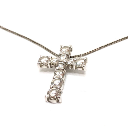 jewelry クロス ダイヤ 1.00ct ネックレス アクセサリー ファッション小物 小物 ネックレス Pt900 レディース シルバー - brandshop-reference