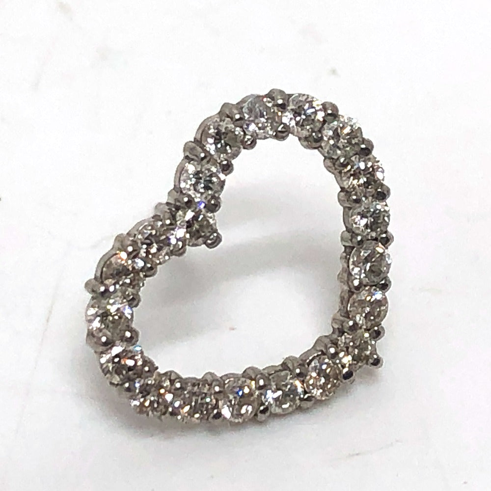 jewelry K18WG D0.50ct 1.6g ピアス 小物 アクセサリー ハート ピアス K18WG レディース シルバー - brandshop-reference