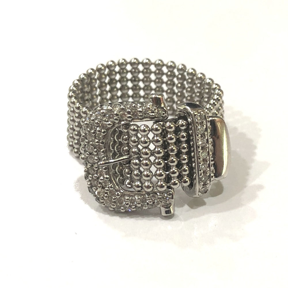 Perhiasan K18 Belt Motif Berlian Perhiasan Cincin Rings Ladies Silver