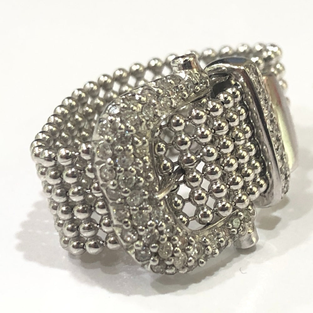 Perhiasan K18 Belt Motif Berlian Perhiasan Cincin Rings Ladies Silver