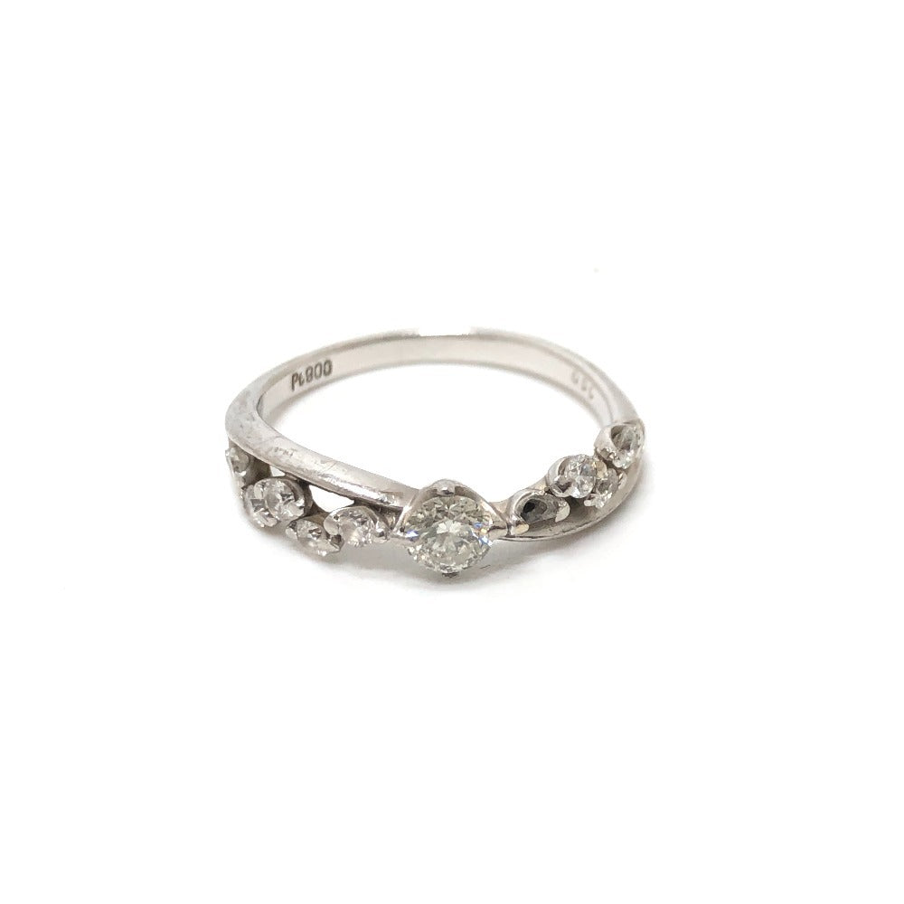 jewelry Pt900 D0.50ct ダイヤ リング 指輪 アクセサリー リング・指輪 Pt900 レディース シルバー - brandshop-reference