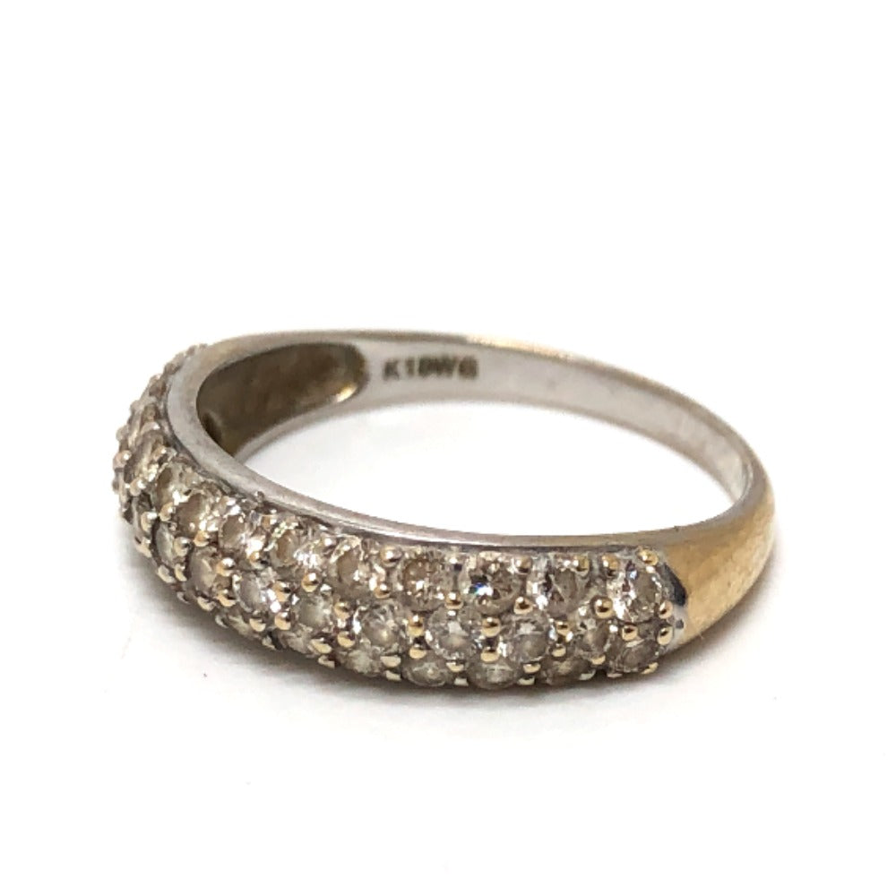 jewelry ダイヤモンド パヴェ 指輪 リング・指輪 K18WG レディース シルバー - brandshop-reference