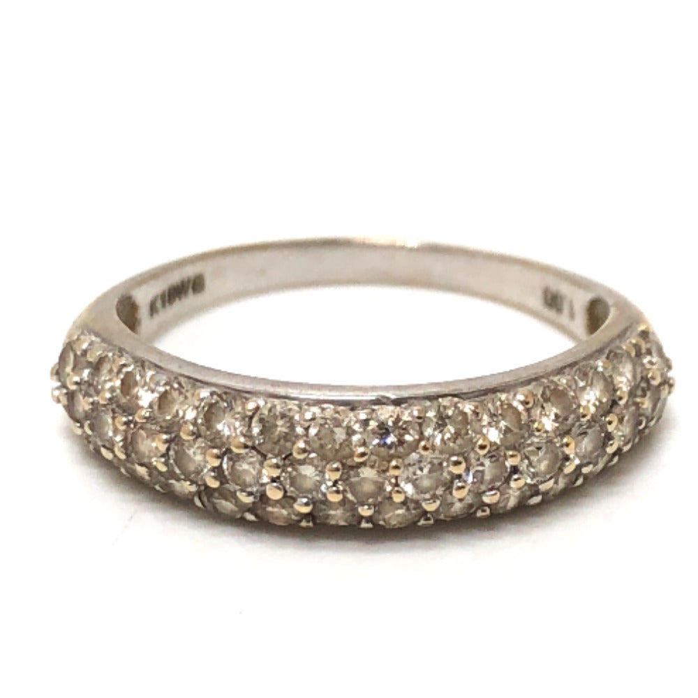 jewelry ダイヤモンド パヴェ 指輪 リング・指輪 K18WG レディース シルバー - brandshop-reference