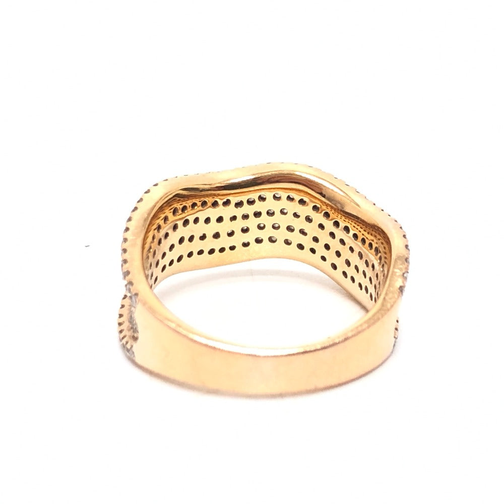 쥬얼리 K18PG D0.95ct 다이아몬드 6.3g 반지 반지 K18PG 여성용 골드