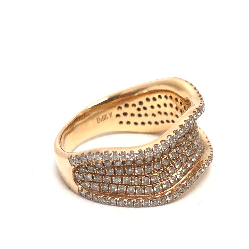 쥬얼리 K18PG D0.95ct 다이아몬드 6.3g 반지 반지 K18PG 여성용 골드