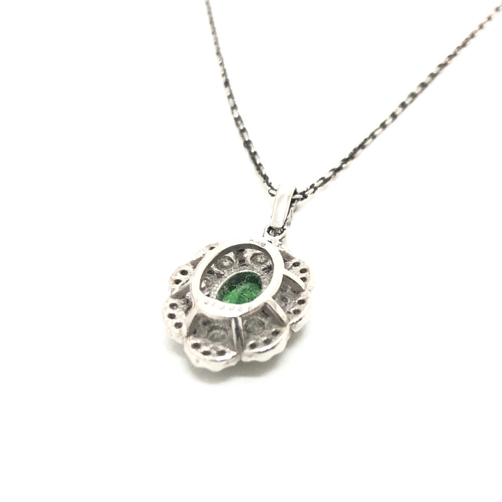 jewelry Pt900×Pt850 グロッシュラーライトガーネット 0.51ct D0.55ct アクセサリー ネックレス Pt900/Pt850 レディース シルバー - brandshop-reference