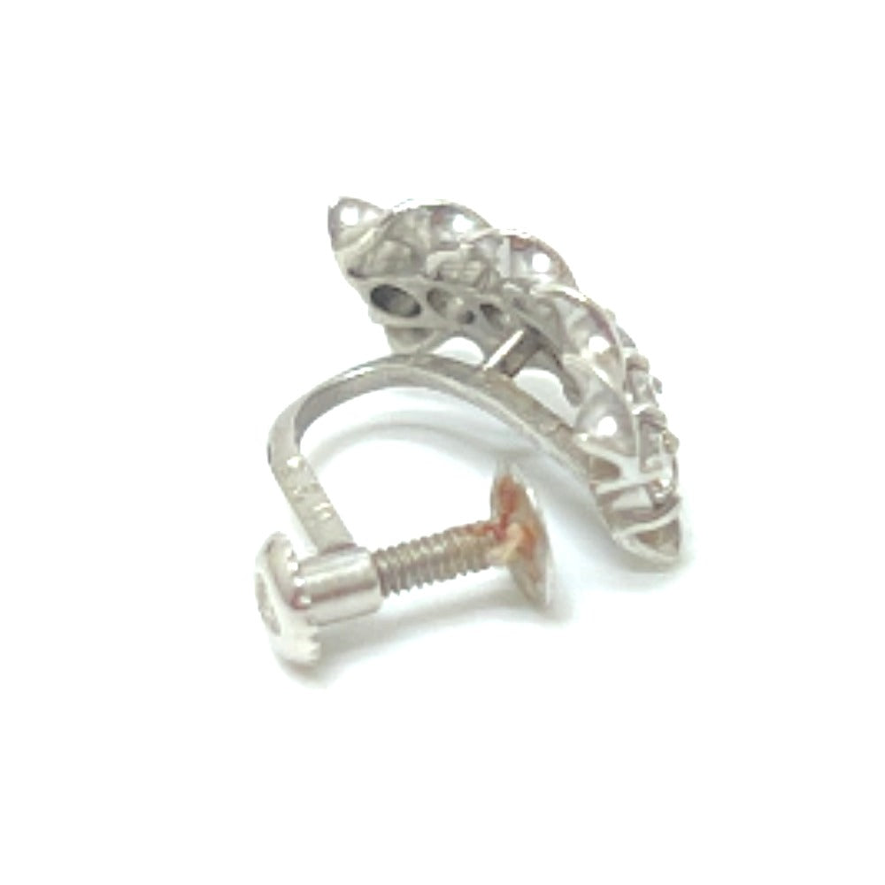 jewelry Pt900 ダイヤ 片方 イヤリング Pt900 レディース シルバー