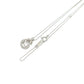 jewelry K18WG K10WG ダイヤ D0.15ct チェーン ネックレス K18WG レディース シルバー