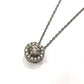 jewelry Pt850 Pt900 D0.29ct D0.13ct サークル ダイヤ ネックレス Pt900 レディース シルバー
