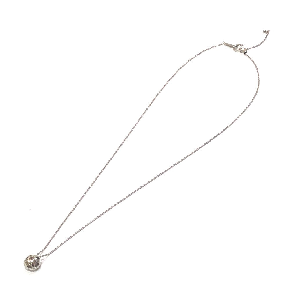 jewelry Pt850 Pt900 D0.29ct D0.13ct サークル ダイヤ ネックレス Pt900 レディース シルバー