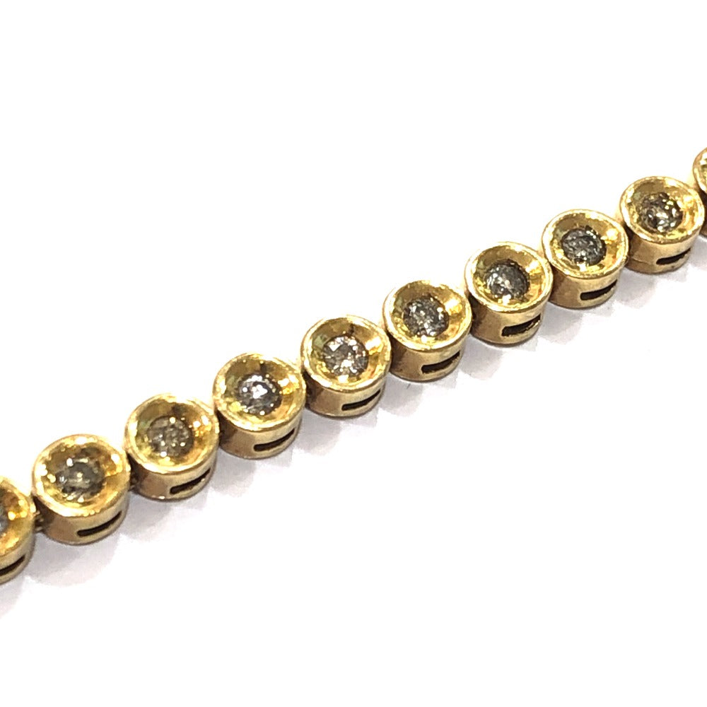 jewelry K18 D1.50ct ダイヤ アクセサリー テニス ブレスレット K18YG レディース ゴールド