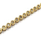 Jewelry K18 D1.50ct Diamond Accessory Tennis Bracelet K18YG Women's Gold