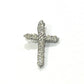 jewelry Pt900 D0.50ct ミニ クロス ダイヤ ネックレス ジュエリー アクセサリー 天然ダイヤモンド ペンダントトップ Pt900 レディース シルバー