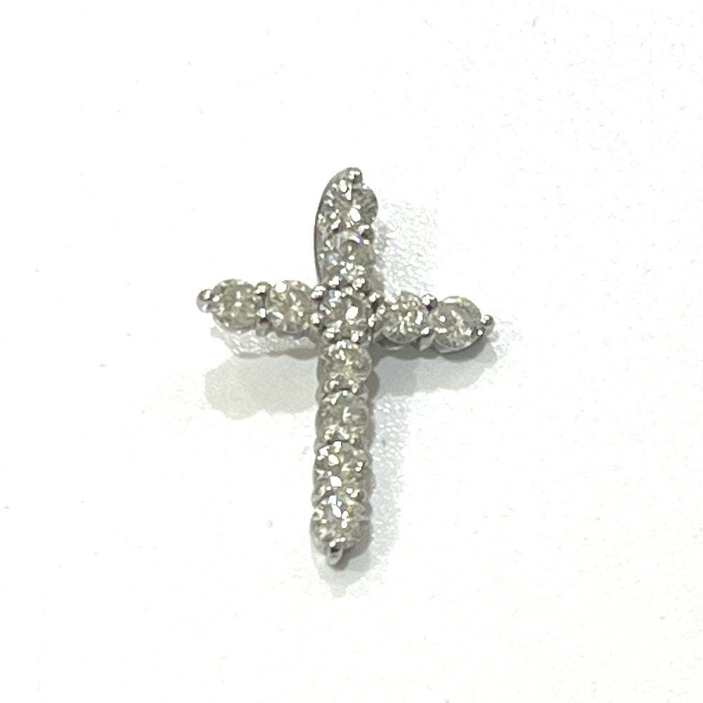 jewelry Pt900 D0.50ct ミニ クロス ダイヤ ネックレス ジュエリー アクセサリー 天然ダイヤモンド ペンダントトップ Pt900 レディース シルバー