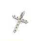 jewelry Pt900 D0.50ct ミニ クロス ダイヤ ネックレス ジュエリー アクセサリー 天然ダイヤモンド ペンダントトップ Pt900 レディース シルバー