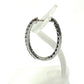 jewelry K18WG D0.20ct ダイヤ×ブラックダイヤ 片耳 ループ 宝石 ピアス K18WG レディース シルバー