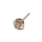Jewelry Pt900 1P Diamond Accessory Jewelry Single Earring Pt900 Women's Silver