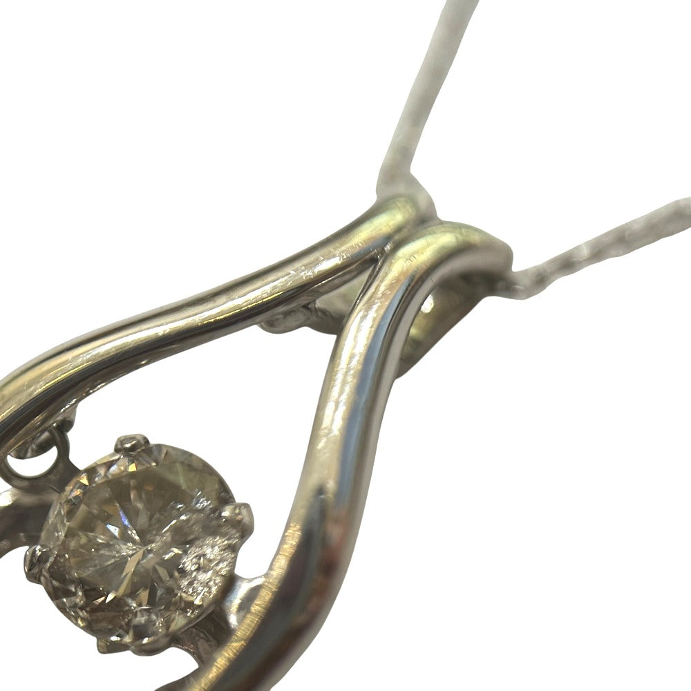 jewelry K18WG D0.30ct Diamond Accessories Necklace K18WG Silver Used