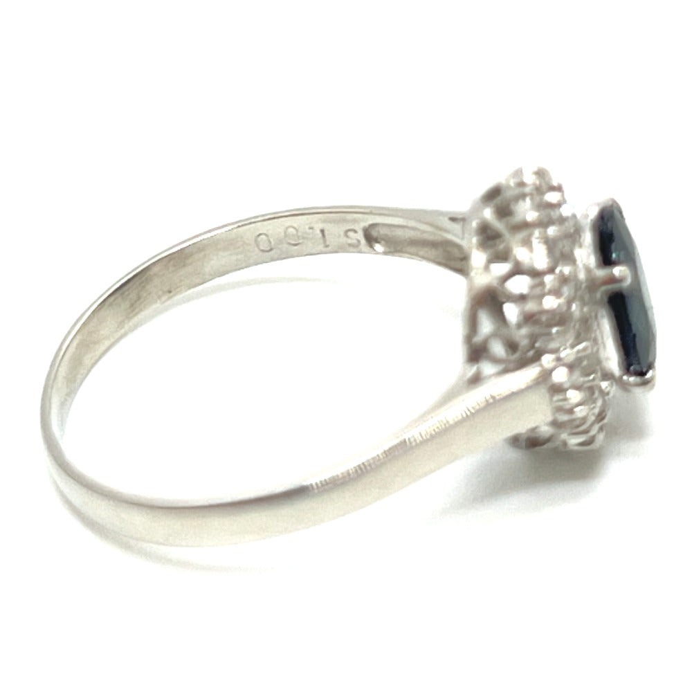 jewelry Pt900 S1.00ct D0.15ct サファイア ダイヤ リング・指輪 Pt900 レディース シルバー