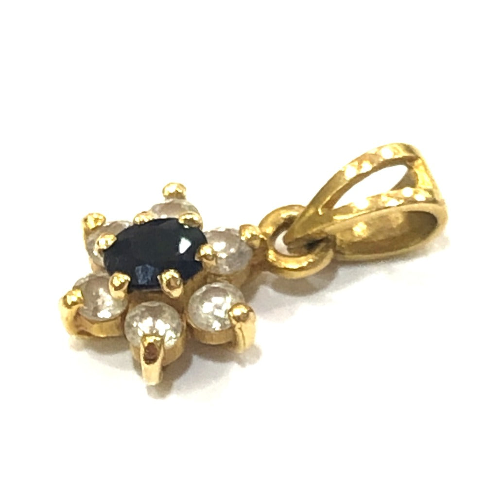 jewelry K18 サファイア ダイヤ ミニミニ ペンダントトップ K18 レディース ゴールド