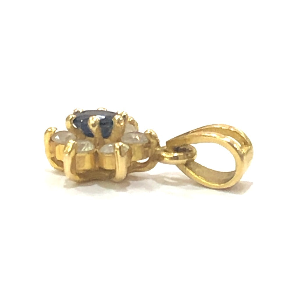 jewelry K18 サファイア ダイヤ ミニミニ ペンダントトップ K18 レディース ゴールド
