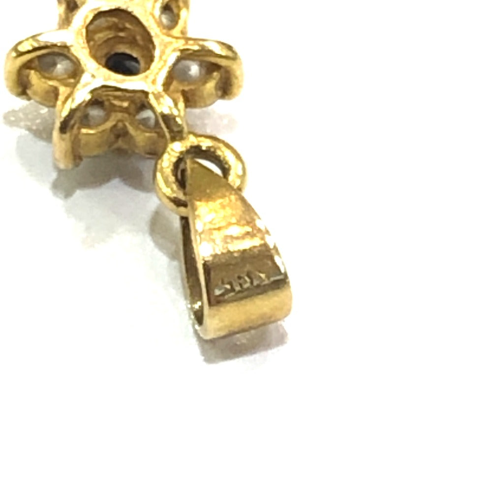 jewelry K18 サファイア ダイヤ ミニミニ ペンダントトップ K18 レディース ゴールド