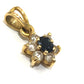 jewelry K18 サファイア ダイヤ ミニミニ ペンダントトップ K18 レディース ゴールド