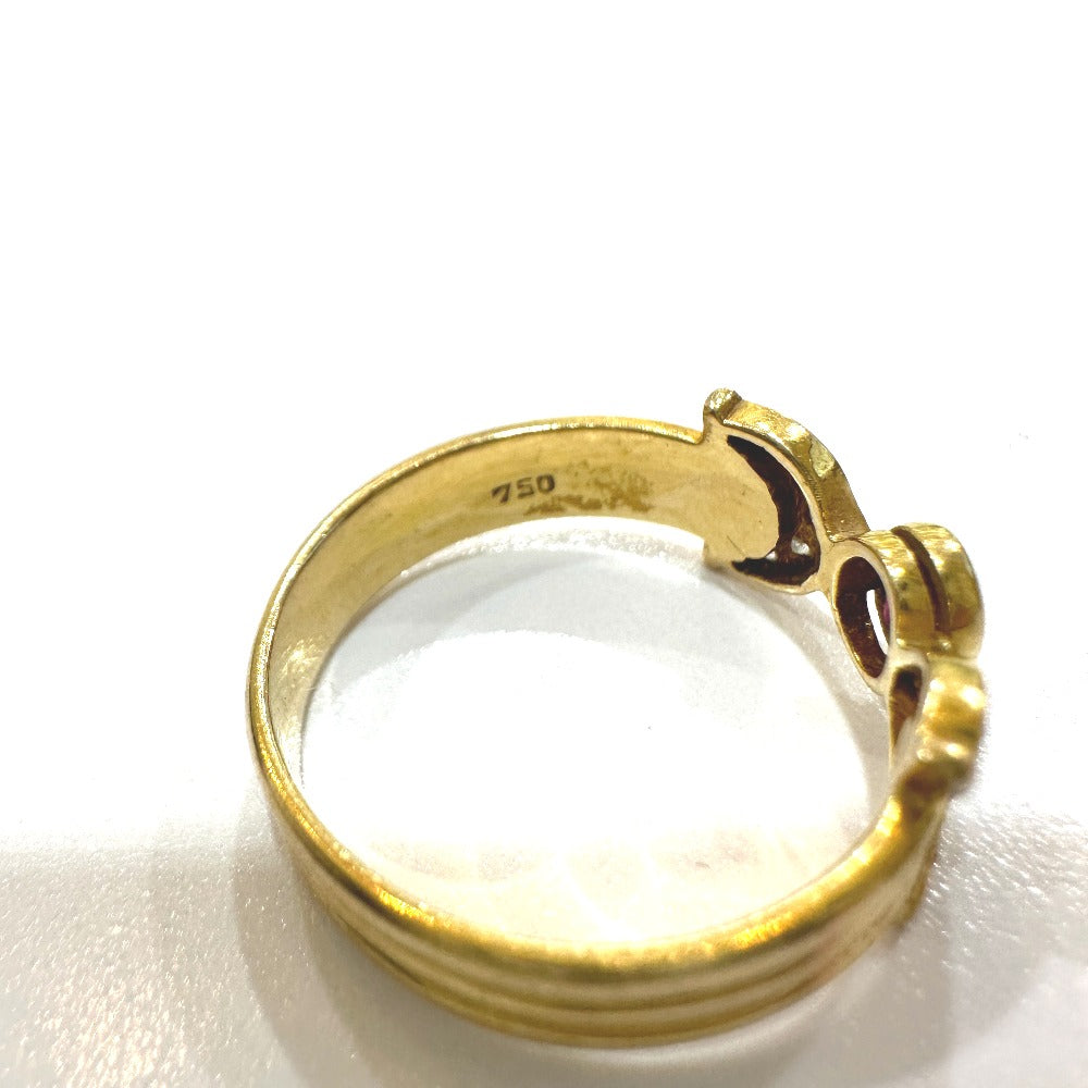 jewelry K18 ルビー石目無し ダイヤ 宝石 アクセサリー リング・指輪 K18 レディース ゴールド