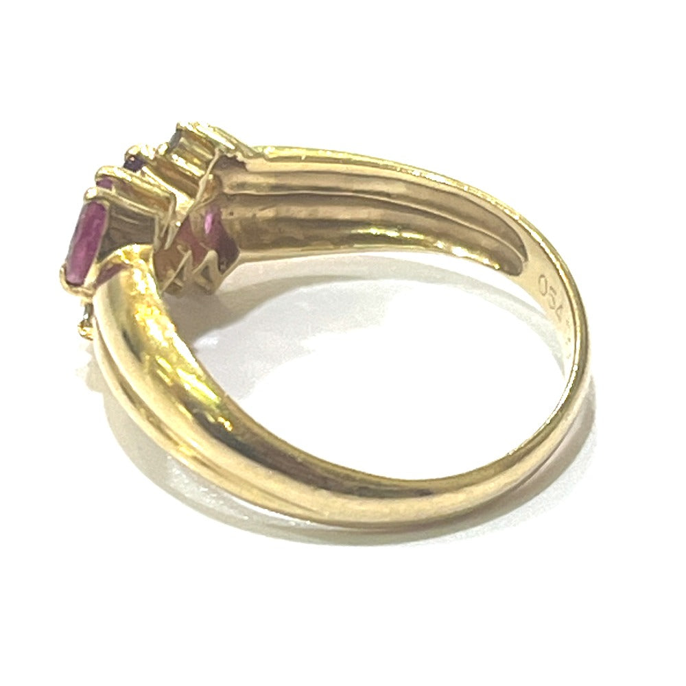 jewelry K18 R0.54 D0.06ct ルビー アクセサリー 色石 宝石 リング・指輪 K18 レディース ゴールド