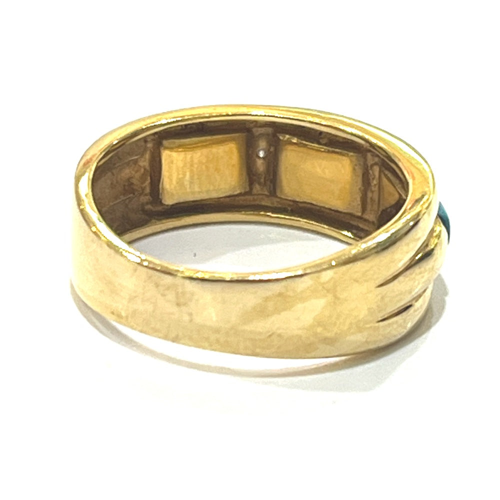 jewelry K18 トルコ石 D0.02ct アクセサリー 色石 宝石 リング・指輪 K18 レディース ゴールド