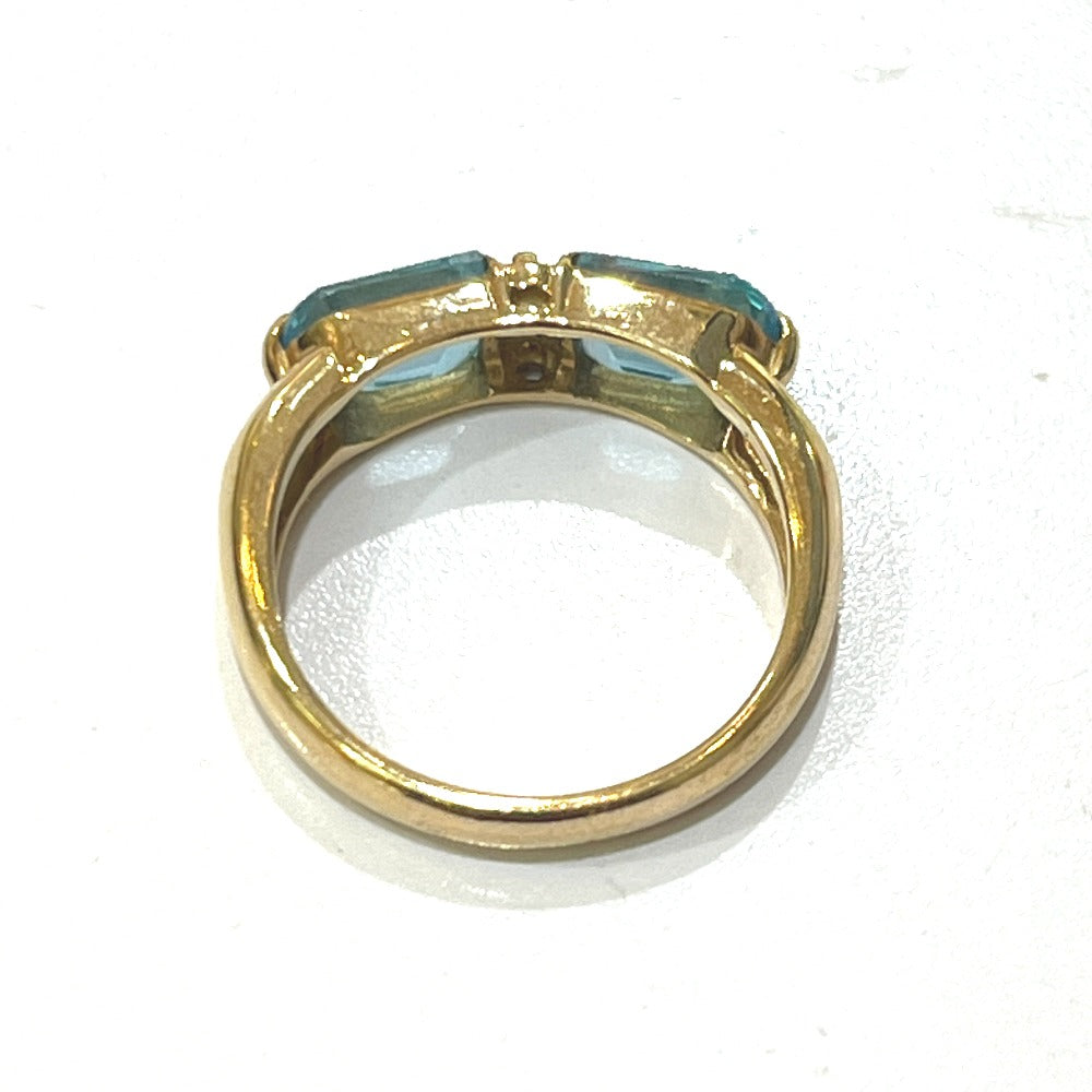 jewelry K18 アクアマリン D0.07ct アクセサリー 色石 宝石 リング・指輪 K18 レディース ゴールド
