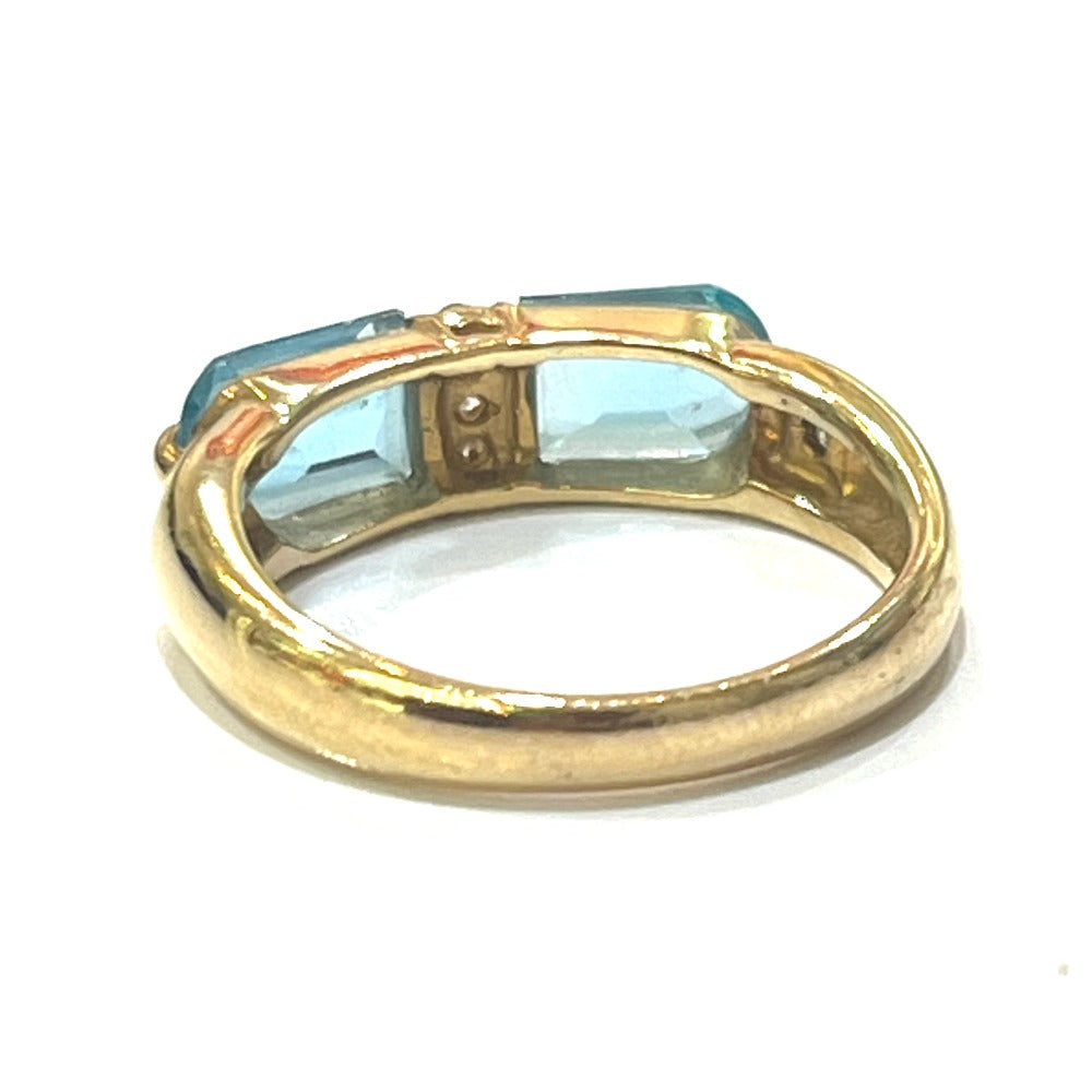 jewelry K18 アクアマリン D0.07ct アクセサリー 色石 宝石 リング・指輪 K18 レディース ゴールド