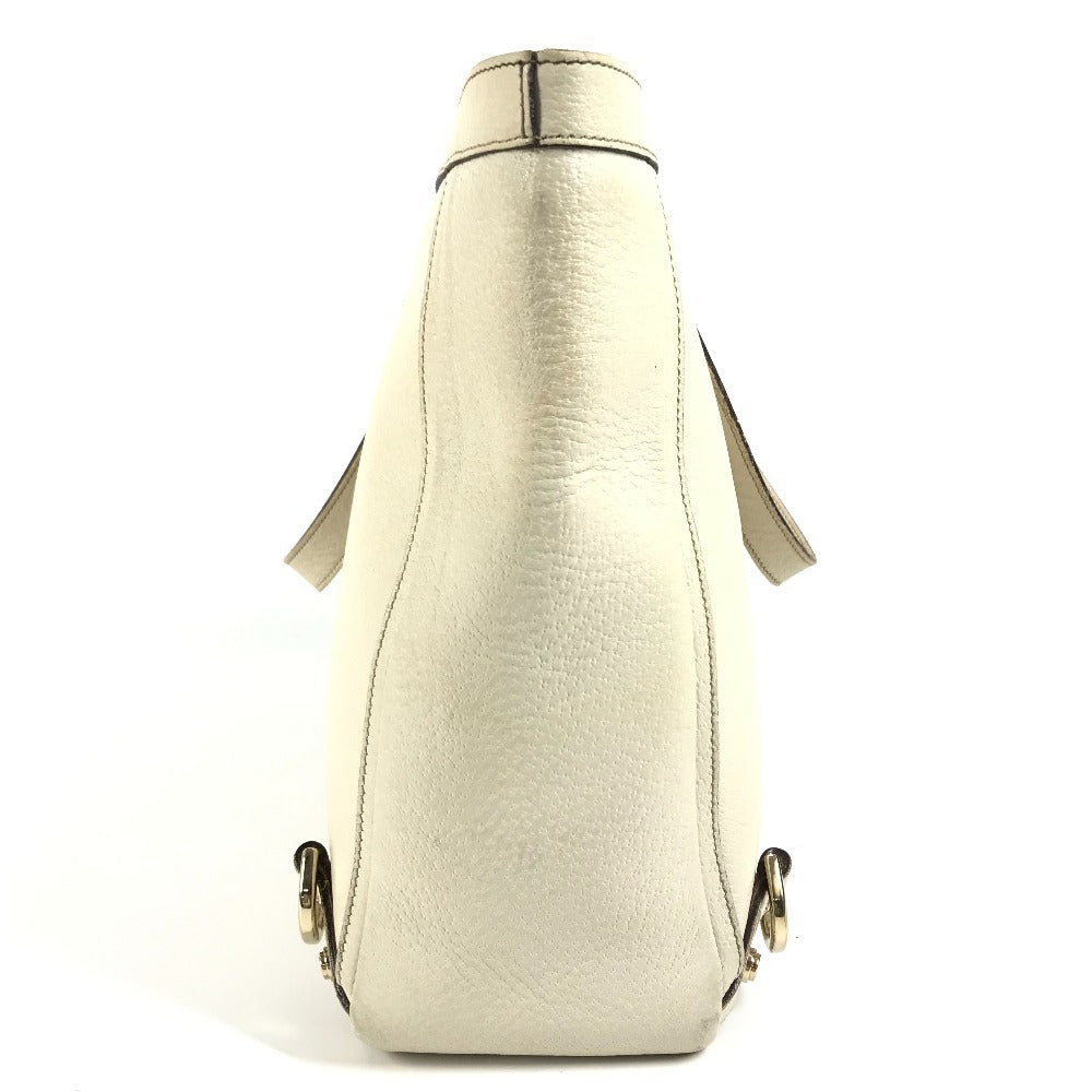GUCCI 141472 ロゴ ハンドバッグ 肩掛け ショルダーバッグ トートバッグ レザー レディース ホワイト - brandshop-reference