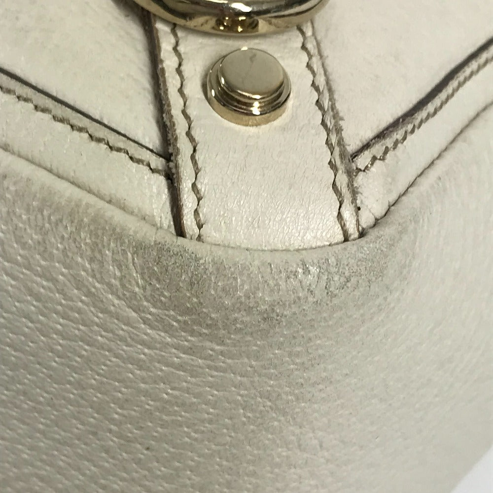 GUCCI 141472 ロゴ ハンドバッグ 肩掛け ショルダーバッグ トートバッグ レザー レディース ホワイト - brandshop-reference
