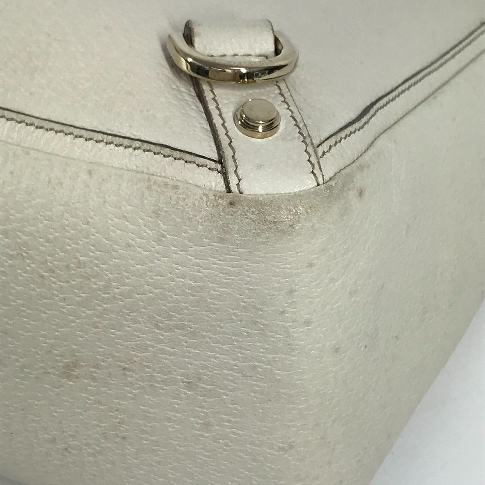GUCCI 141472 ロゴ ハンドバッグ 肩掛け ショルダーバッグ トートバッグ レザー レディース ホワイト - brandshop-reference