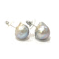 jewelry K18 Gold Setting Baroque Pearl Necklace 9mm-0.4" SV925 Pierce Set Necklace Pearl / K18 Silver Used