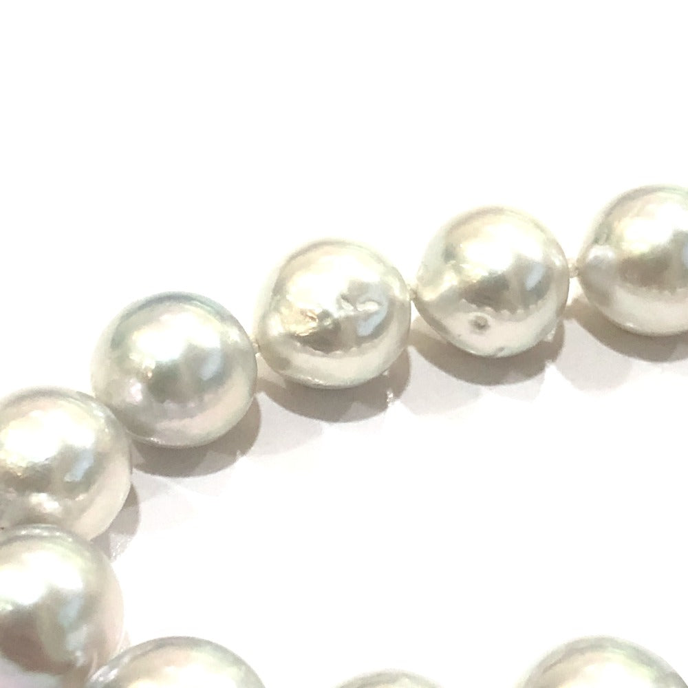jewelry K18 Gold Setting Baroque Pearl Necklace 9mm-0.4" SV925 Pierce Set Necklace Pearl / K18 Silver Used