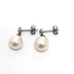 jewelry Pt900 キャッチ パール アクセサリー 真珠 ドロップピアス 両耳 ピアス パール レディース ホワイト