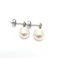 jewelry Pt900 キャッチ パール アクセサリー 真珠 ドロップピアス 両耳 ピアス パール レディース ホワイト