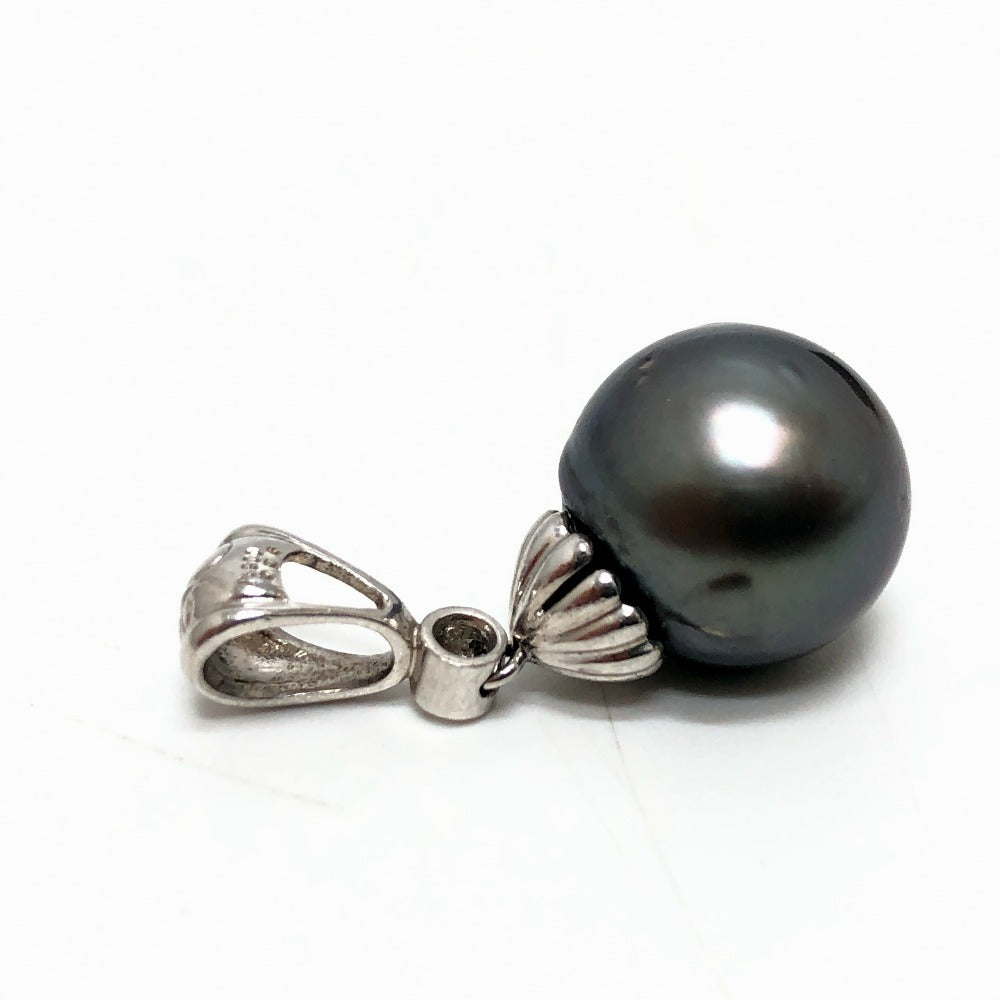 jewelry Pt900 ブラックパール ペンダントトップ トップ パール ペンダントトップ パール レディース シルバー - brandshop-reference