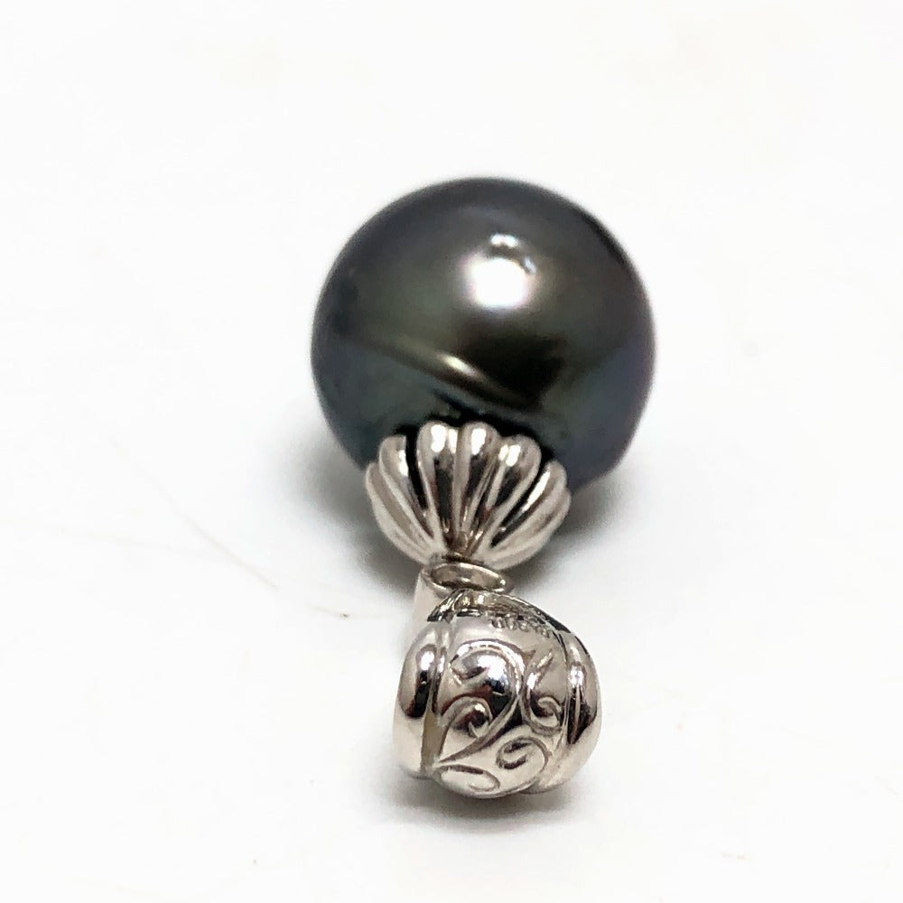 jewelry Pt900 ブラックパール ペンダントトップ トップ パール ペンダントトップ パール レディース シルバー - brandshop-reference
