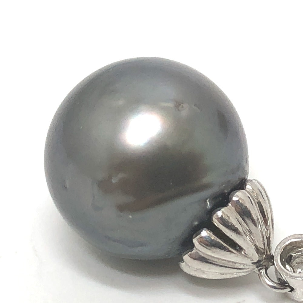 jewelry Pt900 ブラックパール ペンダントトップ トップ パール ペンダントトップ パール レディース シルバー - brandshop-reference