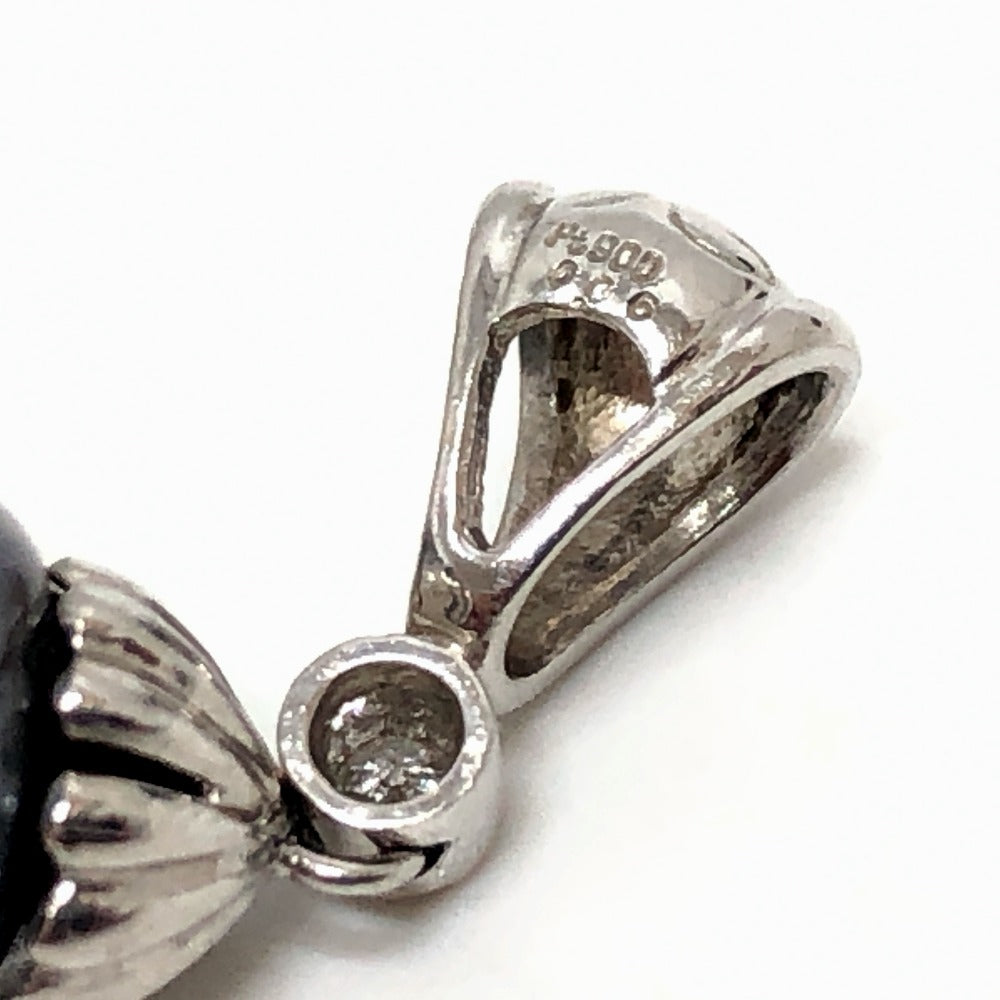 jewelry Pt900 ブラックパール ペンダントトップ トップ パール ペンダントトップ パール レディース シルバー - brandshop-reference