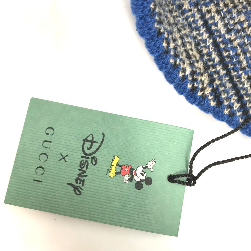 GUCCI 604032 ディズニー DISNEY コラボ ミッキーマウス ビーニー 帽子 ニット帽 ニットキャップ ニット帽 ウール レディース |  brandshop-reference