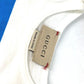 GUCCI 516326 Baby Gift Set: 3-Piece Set with Romper, Knit Hat, and Bib. Cotton, White.